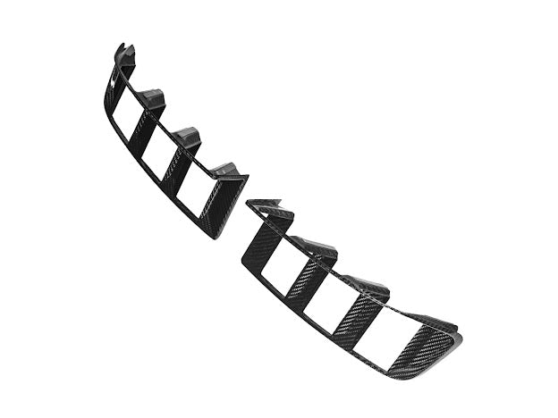 2024-UP FORD MUSTANG S650 | CARBON FIBER REAR TAIL LIGHT TRIM BEZEL COVERS PAIR